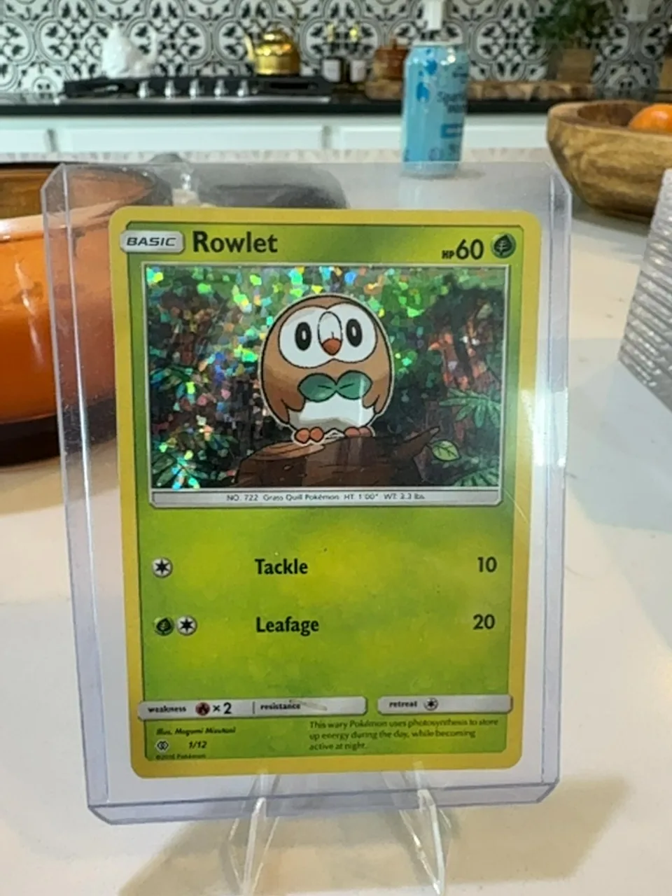 2017 Pokémon Sun & Moon Trainer Kit Rowlet #1/12