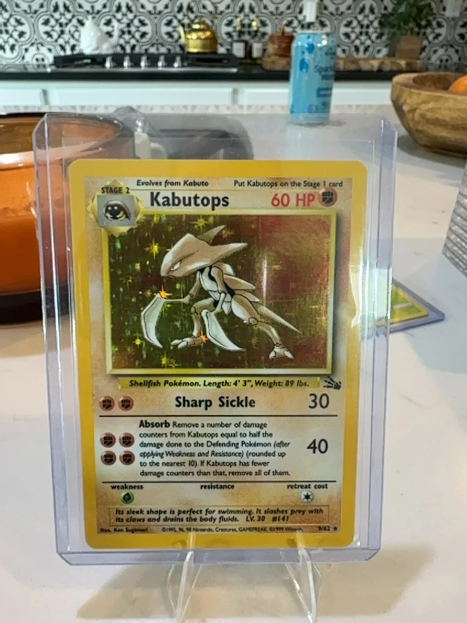 1999 Pokémon Fossil Kabutops #9/62
