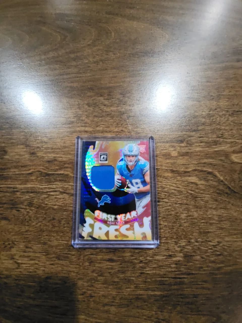 First Year Fresh Football Rookie Patch Card
